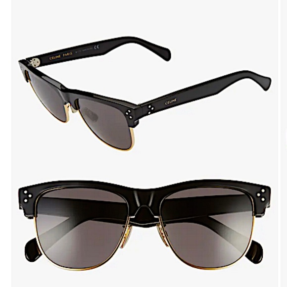 CELINE 54MM Clubmaster Sunglasses black - Picture 1 of 12